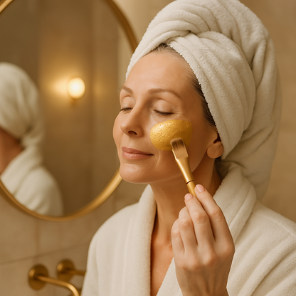 Mascarilla Facial Glow de Oro
